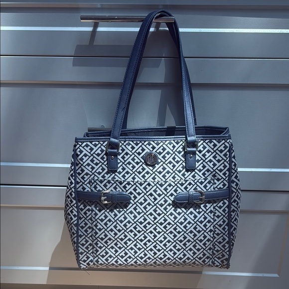 Tommy Hilfiger Tote Navy Logo - Picture 1 of 7